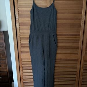 UpWest Gray Sleeveless Jumpsuit with Spaghetti Straps
